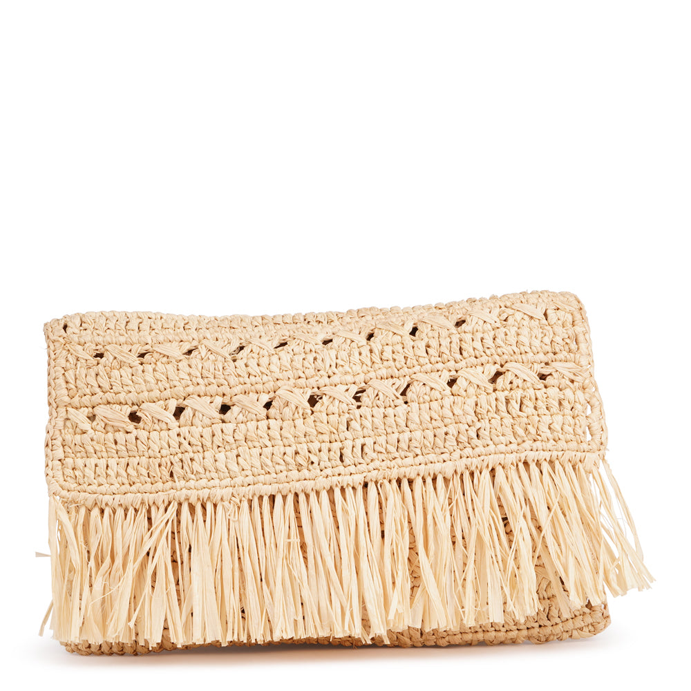 Catullo – a charming mini clutch crafted from luxurious Madagascan raffia, featuring a beautiful woven pattern.

The perfect summer piece, whether you're heading to the beach or a party.

Handwoven with care, it blends natural texture with effortless elegance. Lightweight yet durable, it’s made to carry you through everything from laid-back days to more elevated occasions.