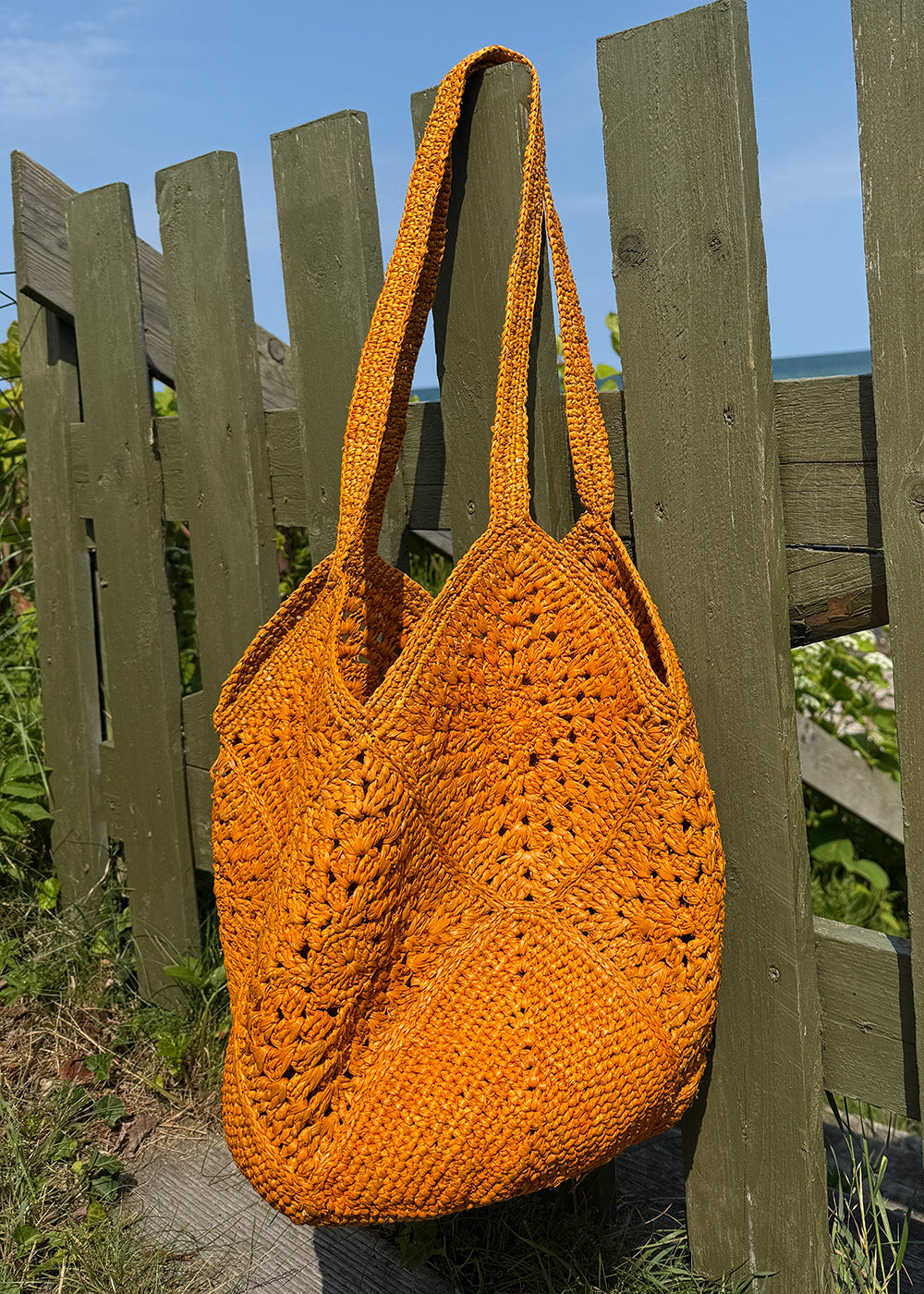 Cenzina - Crochet raffia bag