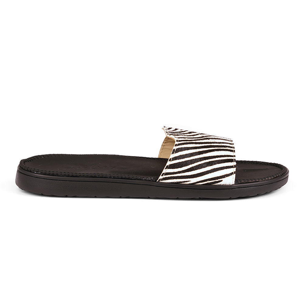 Diani - Leopard sandal w/leather sole