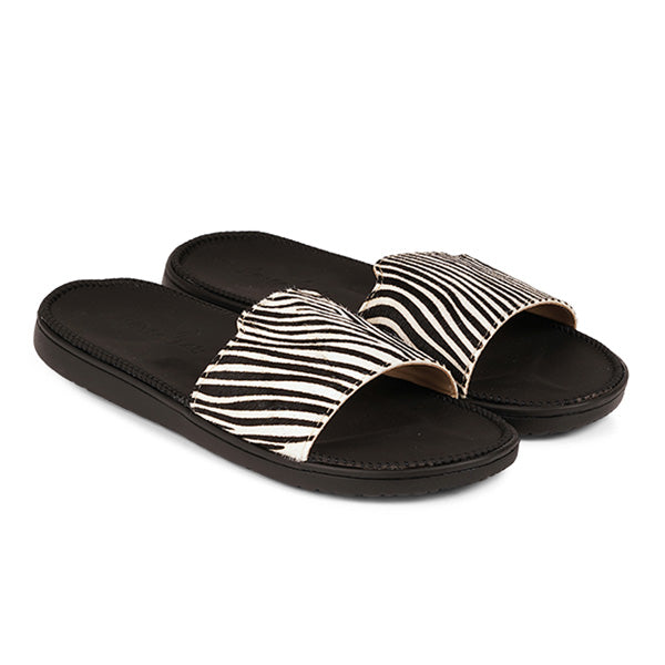 Diani - Leopard sandal w/leather sole