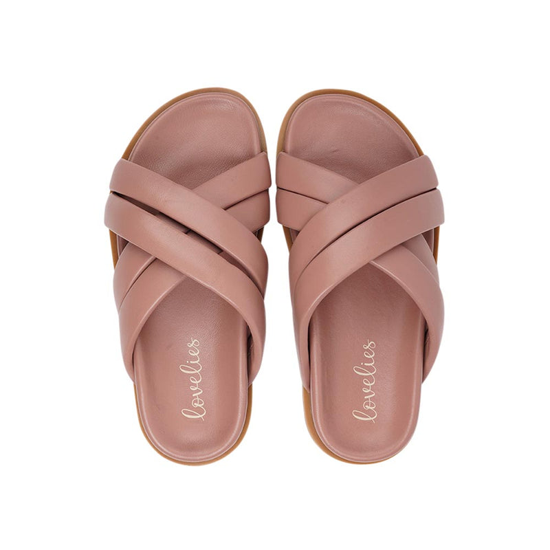 Lovelies Studio - Danish Brand - These exquisite sandals feature four puffy leather straps that provide the perfect fit, ensuring that your feet feel supported and secure with every step.