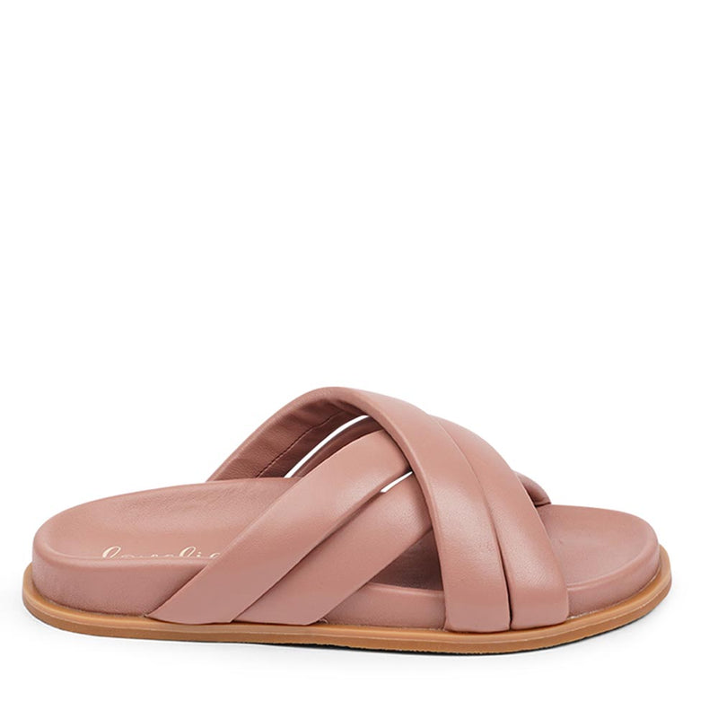 Lovelies Studio - Danish Brand - These exquisite sandals feature four puffy leather straps that provide the perfect fit, ensuring that your feet feel supported and secure with every step.