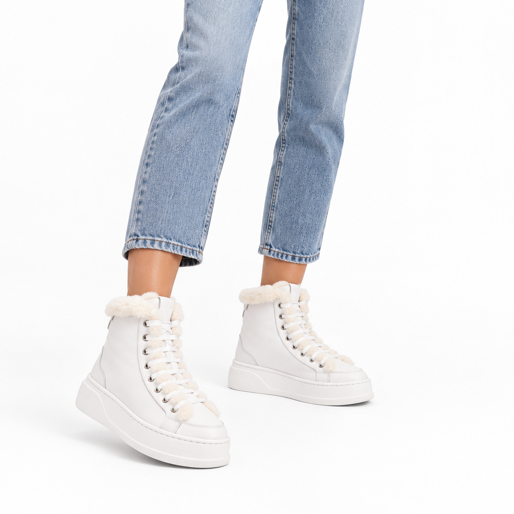 Fajardo - High top shearling sneaker