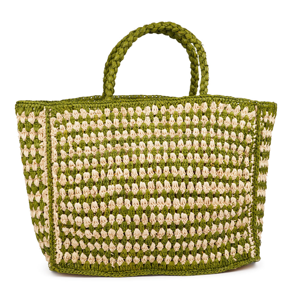 Farella - Crochet raffia bag