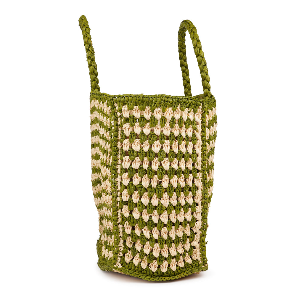 Farella - Crochet raffia bag