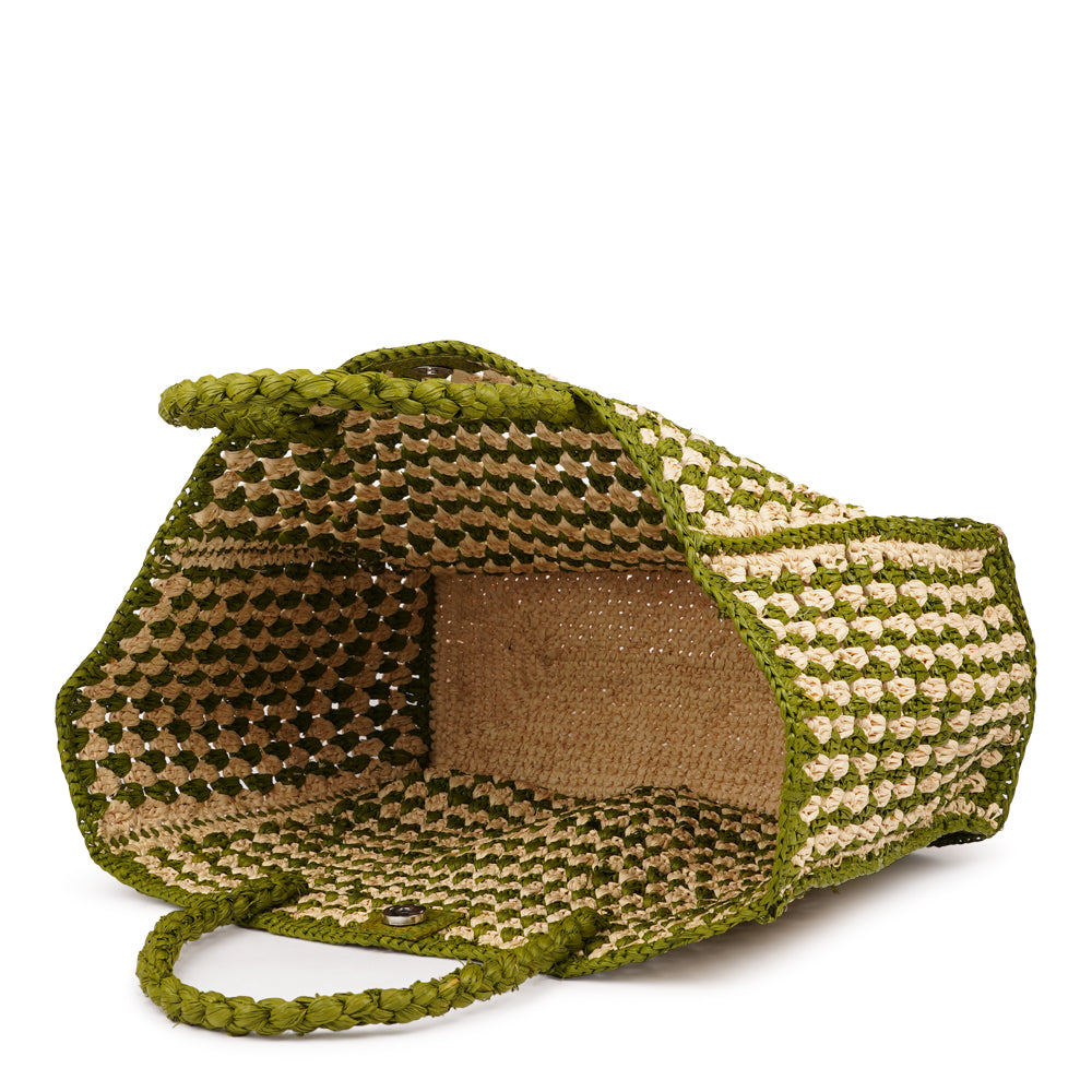 Farella - Crochet raffia bag