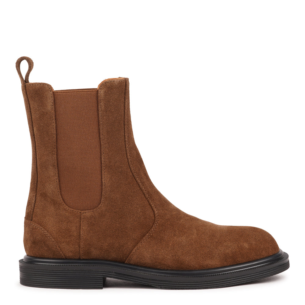 Felline boasts a sleek upper design with elasticized side gussets for both a snug fit and effortless style. Its pull tab on the back ensures easy wearability, perfect for those on-the-go moments.

With durable rubber soles, these boots offer excellent traction and stability, making them suitable for any terrain or weather conditions. Inside, a luxurious full leather lining, sourced from cowhide, provides unparalleled comfort and breathability, ensuring your feet feel pampered all day long.