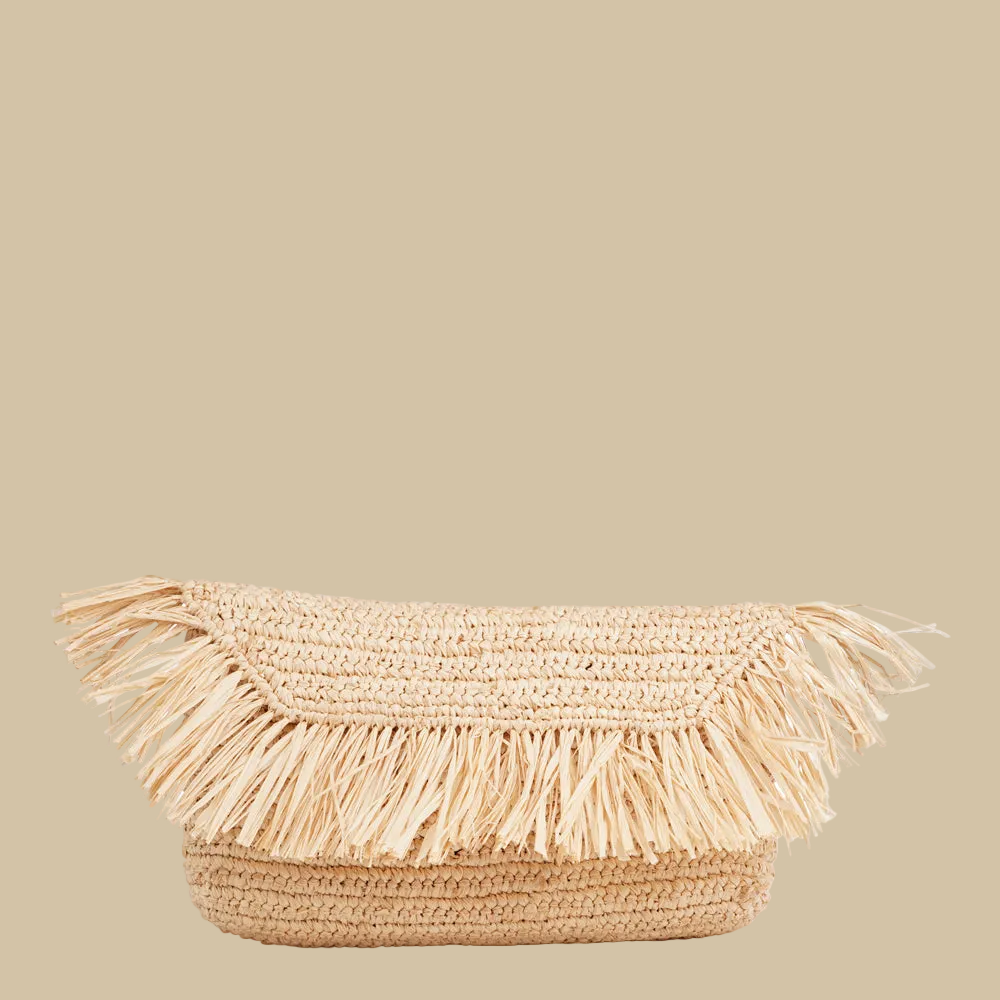 Fresie - Crochet raffia clutch