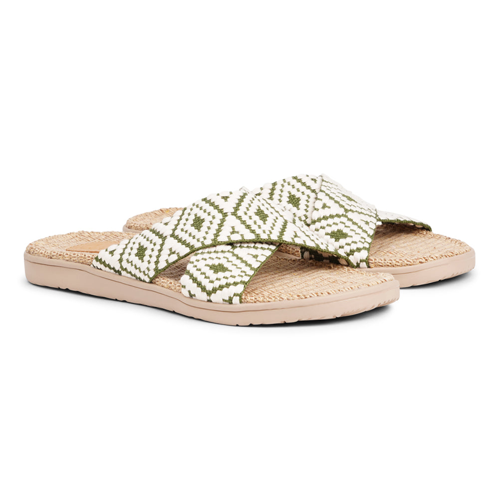 Lovelies - The Gili sandal, a tribute to the serene Indonesian island that inspired its name. A sandal imbued with the essence of natural elegance, perfect for the summer season.

Slip into the Gili sandal and treat your feet to double-layered rubber soles that cushion every step with comfort. Its mid-sole featuring natural jute adds a dash of earthy elegance.

Get ready to rock the beach with wide cotton straps boasting intricate patterns and vibrant hues, blending fashion and function seamlessly.