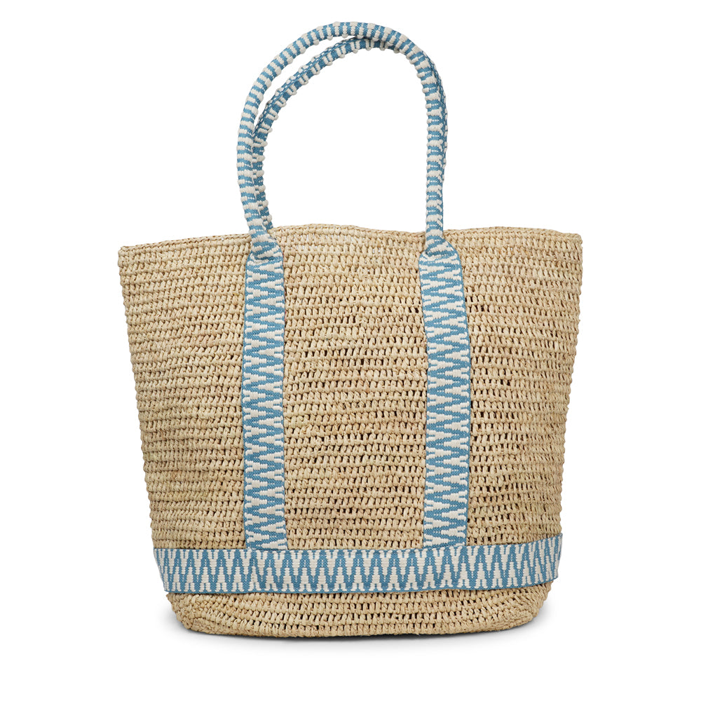 Raffia Carryall Bag

A stylish and practical carryall crafted from natural raffia in a warm, neutral tone. The bag features vibrant woven webbing straps that add a bold touch while providing strength and durability. Lightweight yet spacious, it’s perfect for beach days, market runs, or carrying your everyday essentials in effortless style.