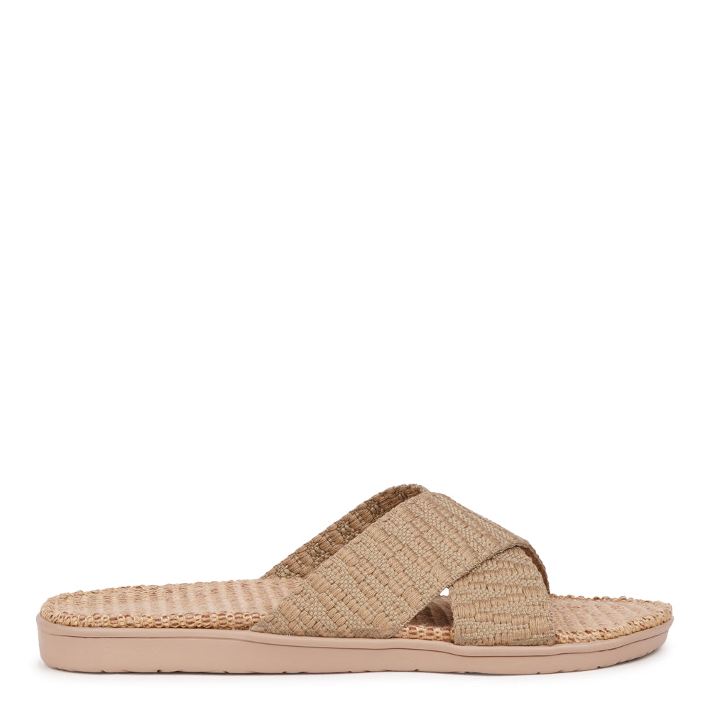 Lovelies Studio - The casual Harmal sandal, a tribute to the breathtaking beach in North Goa that inspires its name.

Step into comfort and style with its unique design, featuring double-layered soft and durable rubber soles. The mid-sole, adorned with natural jute, adds a touch of eco-friendly elegance. Embrace both fashion and comfort as you stroll, thanks to the wide cotton straps intricately woven with captivating patterns, available in a spectrum of colors.