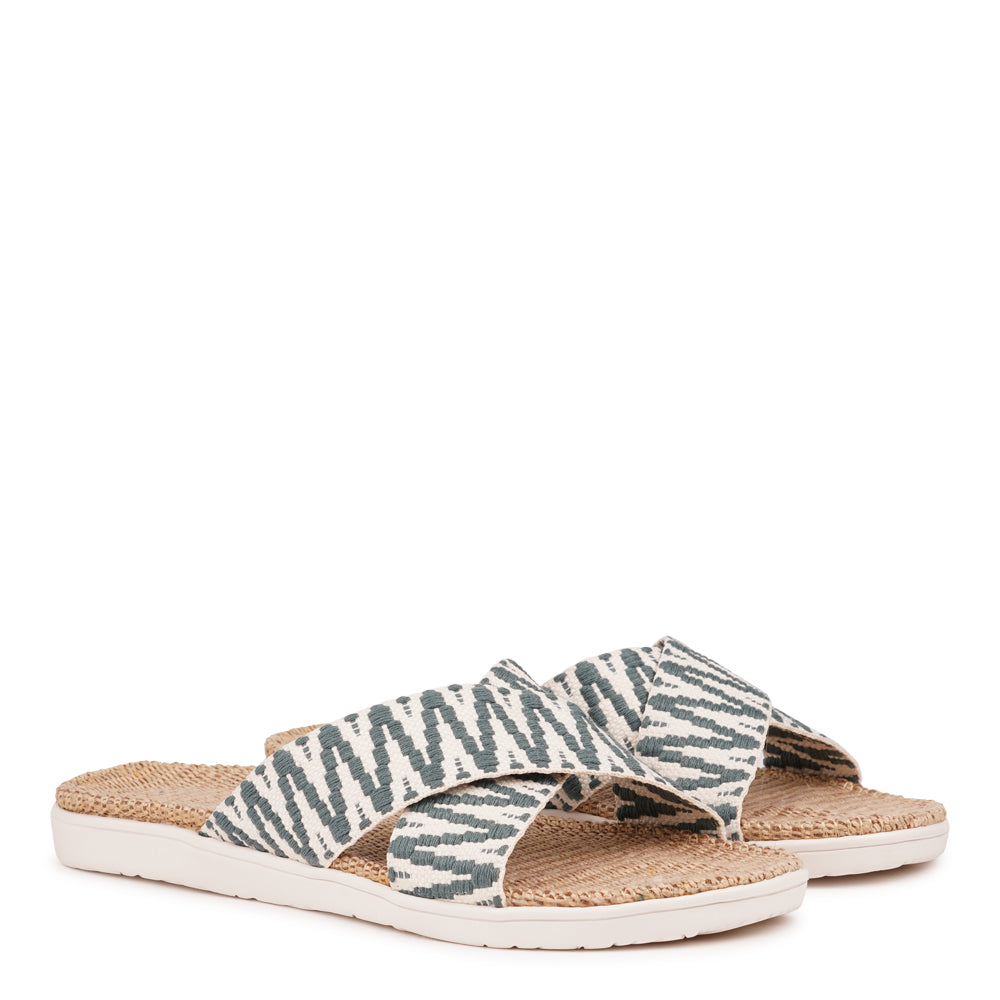 Lovelies Studio - The casual Harmal sandal, a tribute to the breathtaking beach in North Goa that inspires its name.

Step into comfort and style with its unique design, featuring double-layered soft and durable rubber soles. The mid-sole, adorned with natural jute, adds a touch of eco-friendly elegance. Embrace both fashion and comfort as you stroll, thanks to the wide cotton straps intricately woven with captivating patterns, available in a spectrum of colors.