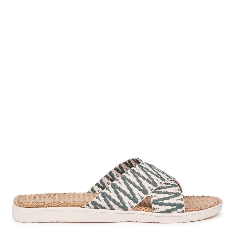 Lovelies Studio - The casual Harmal sandal, a tribute to the breathtaking beach in North Goa that inspires its name.

Step into comfort and style with its unique design, featuring double-layered soft and durable rubber soles. The mid-sole, adorned with natural jute, adds a touch of eco-friendly elegance. Embrace both fashion and comfort as you stroll, thanks to the wide cotton straps intricately woven with captivating patterns, available in a spectrum of colors.