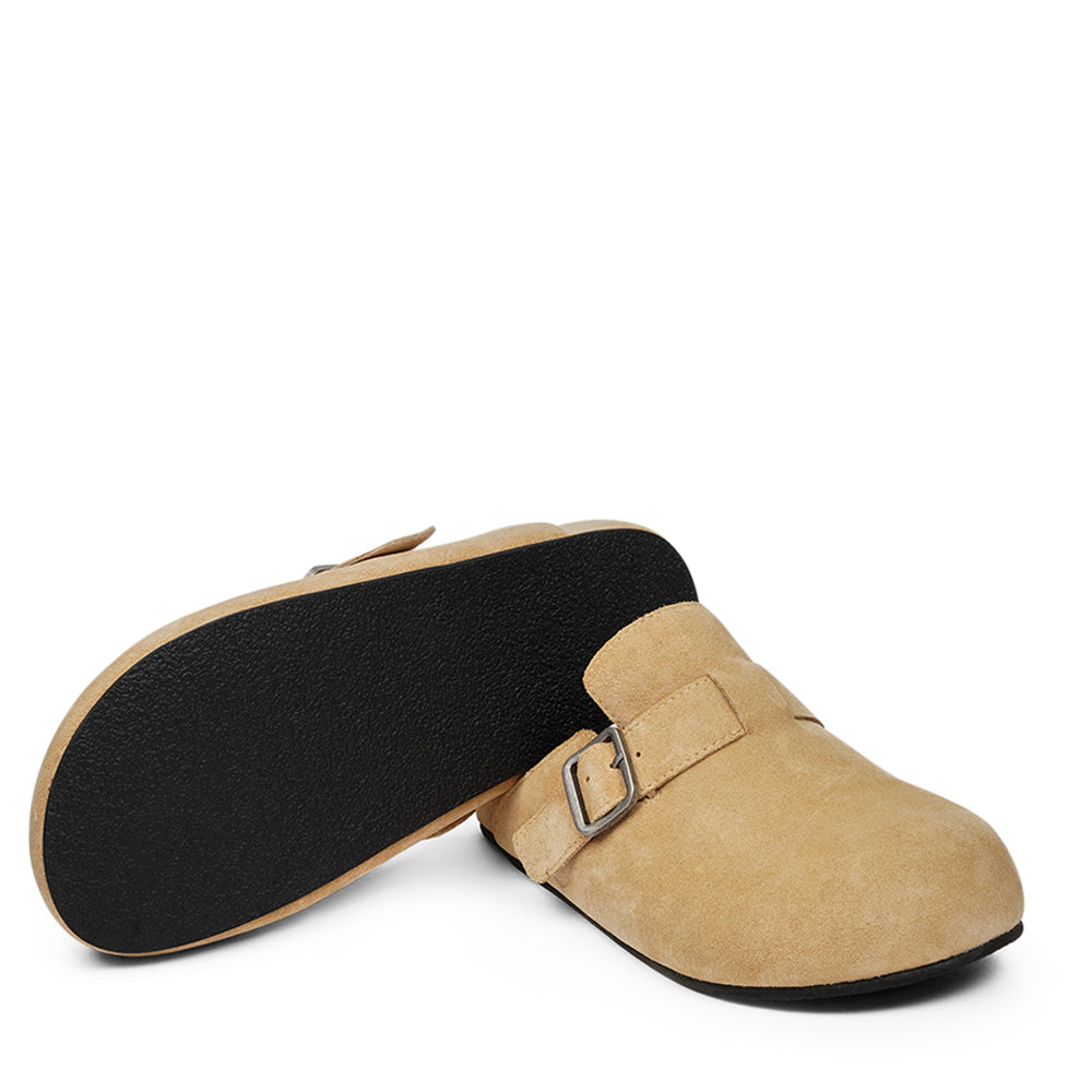 Lovelies Studio - Designed to offer both durability and a flawless fit, these mules are the perfect choice for those who demand comfort without compromising on elegance.  The Kamakura Mules are built upon a sturdy rubber sole that ensures longevity and excellent grip. But what truly sets these mules apart is the suede-covered, soft midsole made of high-quality PU. This feature guarantees not only exceptional cushioning but also a perfect fit that molds to your foot shape.