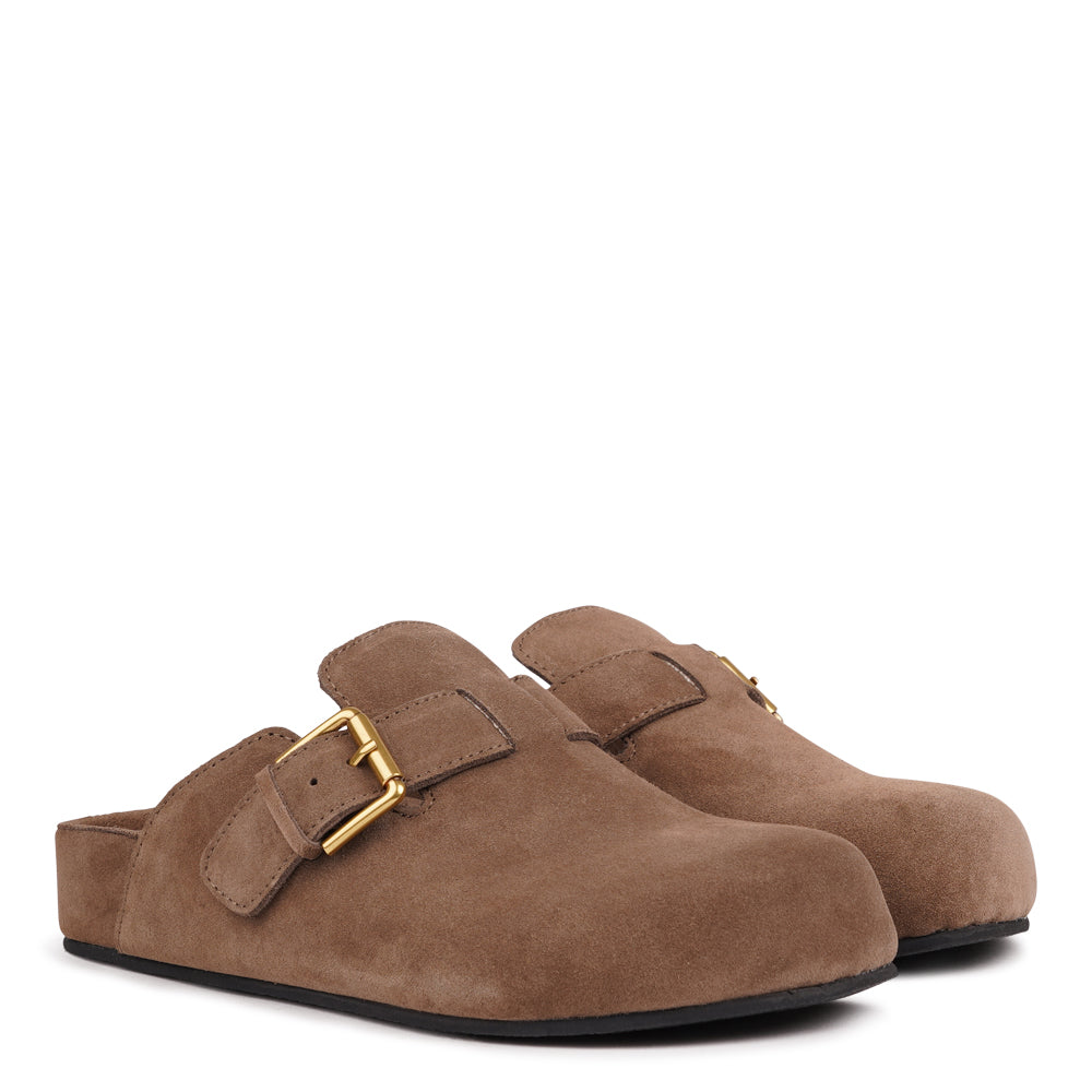 Step into effortless style and all-day comfort with our Kamakura Mules – designed for those who value quality, durability, and a flawless fit. These refined slip-ons combine premium materials with thoughtful construction, making them your go-to choice for both everyday wear and relaxed sophistication.

Built on a durable rubber outsole for long-lasting wear and reliable grip, the Kamakura Mules feature a soft, suede-covered PU midsole that cushions your step and naturally adapts to your foot’s shape over ti