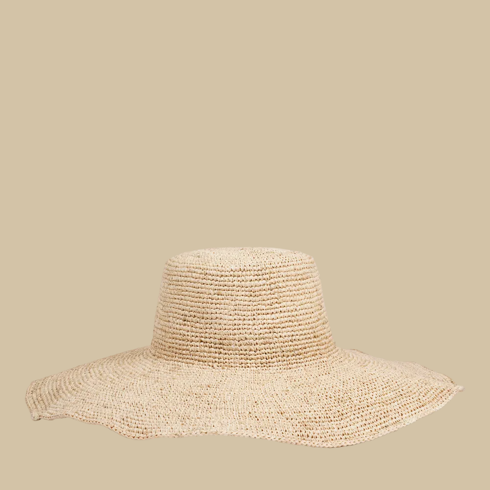 La Croe - large raffia hat