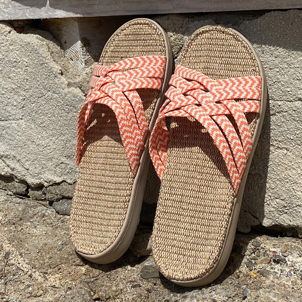 Lovelies Summer sandals - Laguna Beach - Jute sole \u0026 woven straps