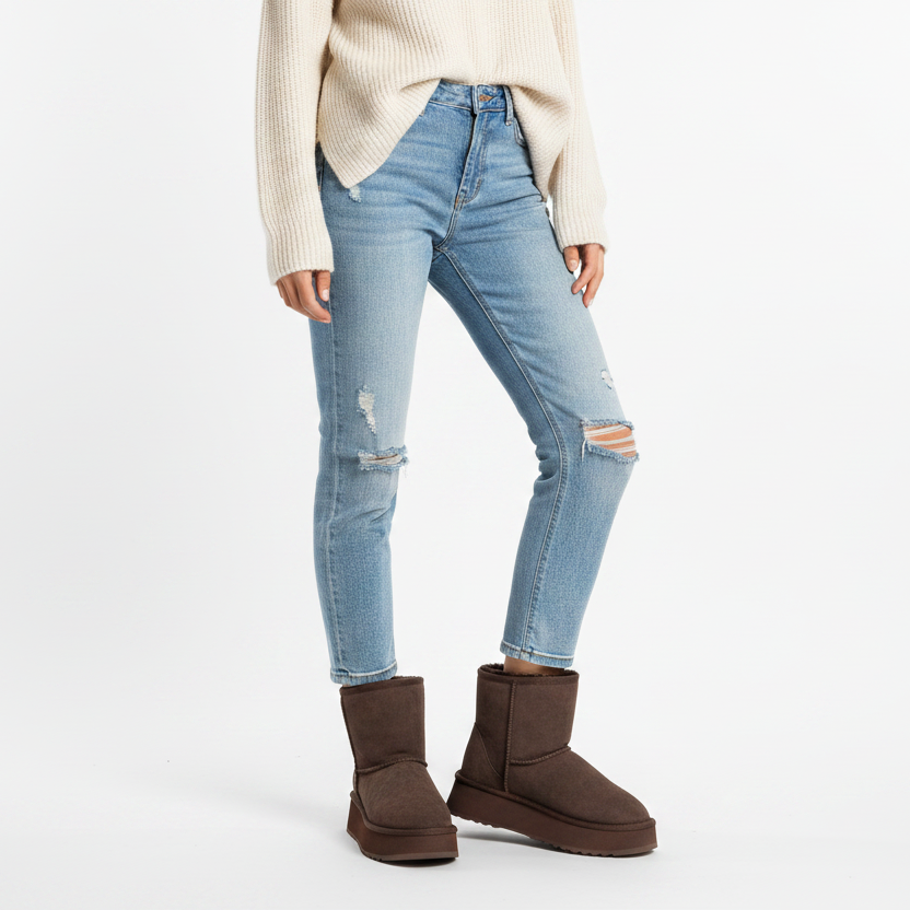 Majura – Niedrige Stiefel aus Lammfell