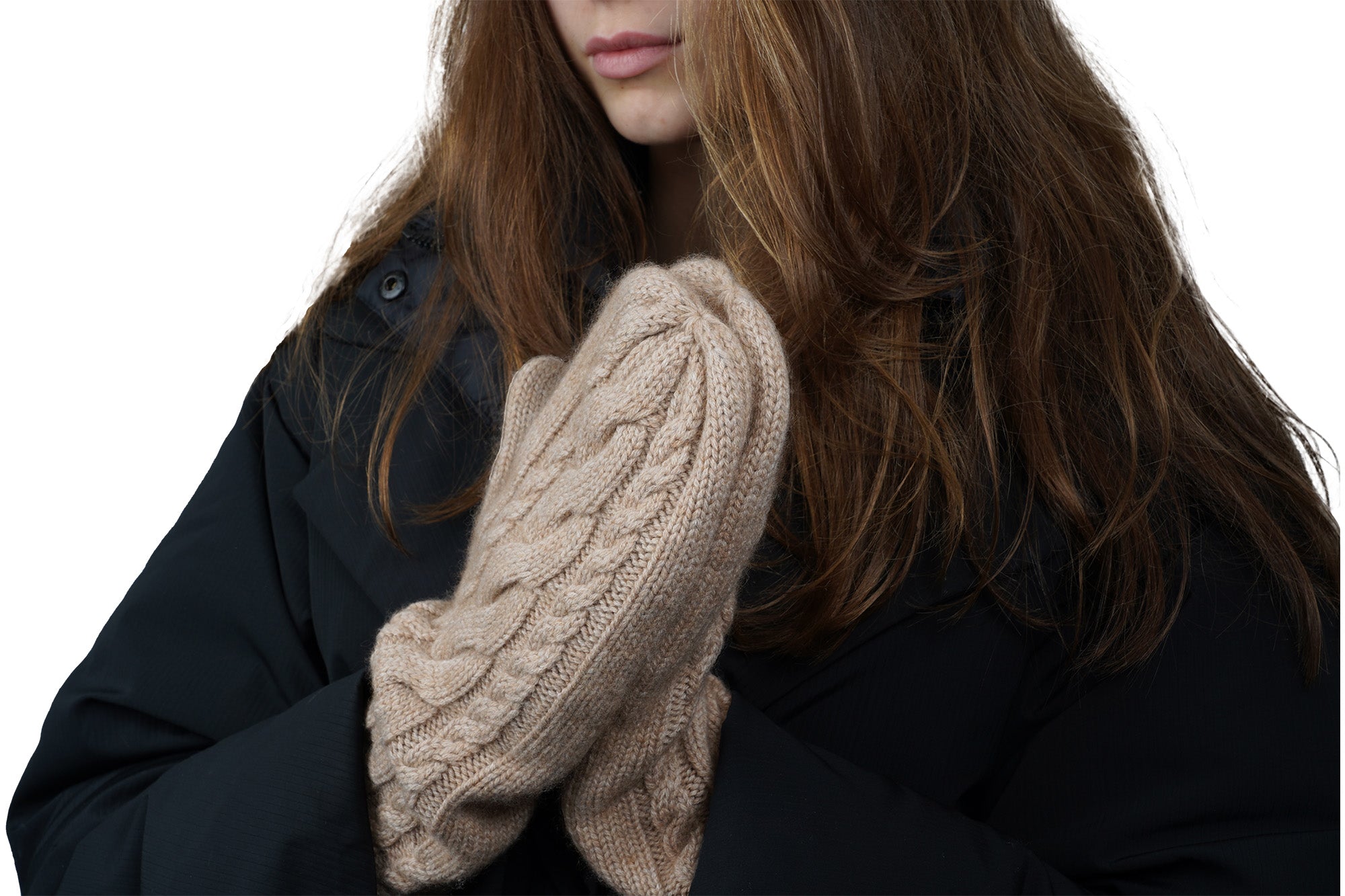 Lema - Cable Knitted Mittens