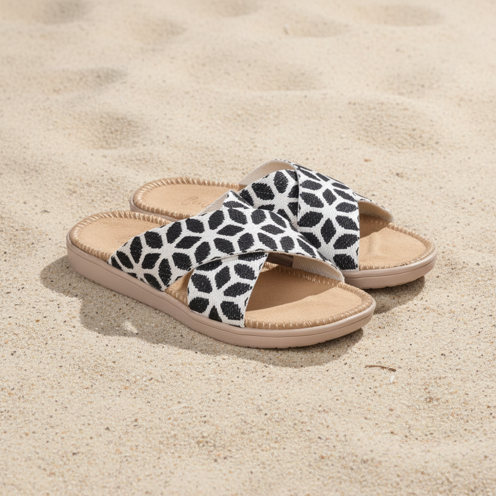 Little Mirissa - Suede sole & woven straps