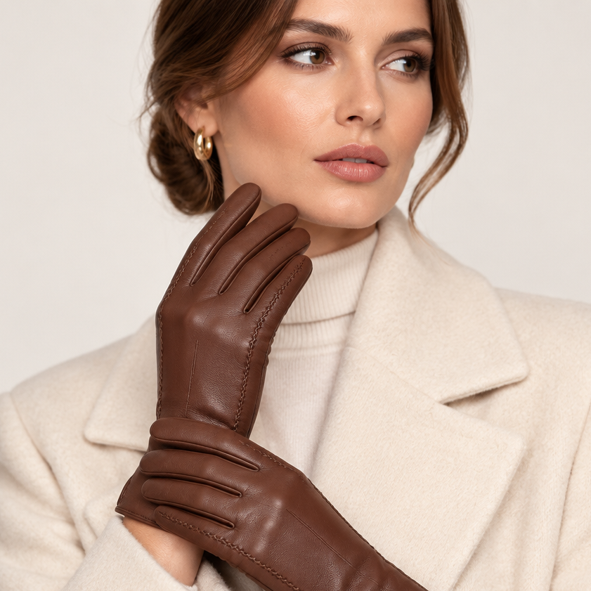 Mantuani – Lambskin Gloves with Refined Stitching Details