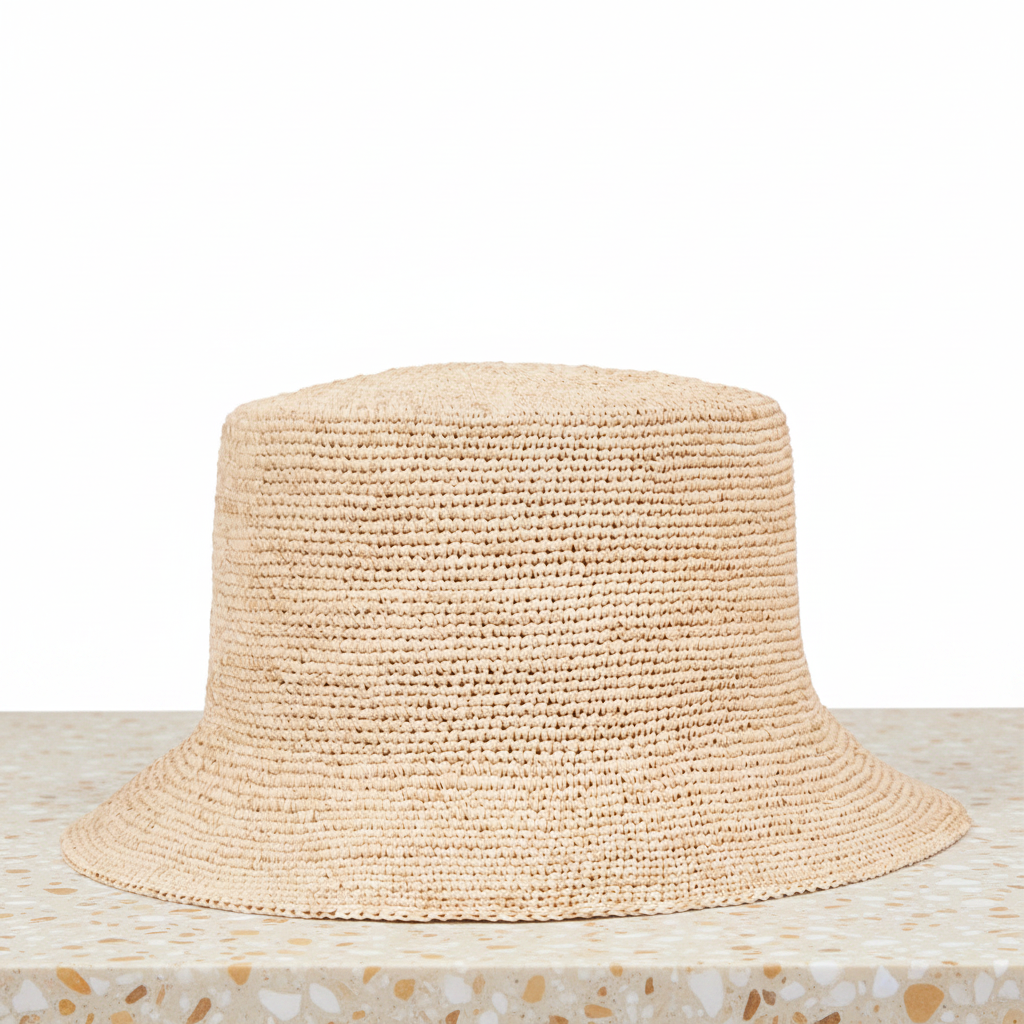Marconi- Raffia bucket hat