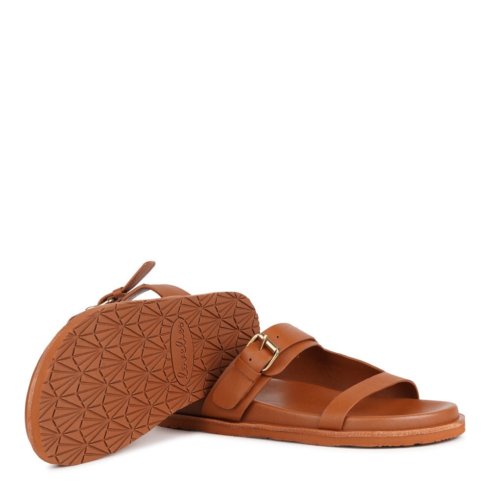 Lovelies - Marina - a beautifully handcrafted leather sandal that blends feminine elegance with everyday comfort. Designed with a single adjustable strap, it offers a secure, personalized fit that moves effortlessly with you throughout the day.

Crafted from vegetable-tanned buffalo leather, the soft yet durable straps are made to age beautifully over time. Finished with a discreet rubber grip, Marina provides stability and ease - perfect for both relaxed daytime wear and more refined evening looks.