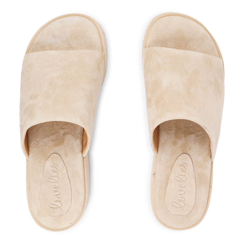 Lovelies Studio - These exquisite sandals feature a wide leather strap that provide the perfect fit, ensuring that your feet feel supported and secure with every step. The soft midsole, also covered in supple nappa leather, offers an extra layer of cushioning for unparalleled comfort throughout the day.