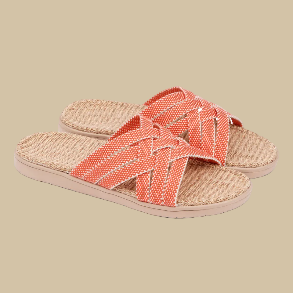 Matara - Triple cross sandal w/ jute sole