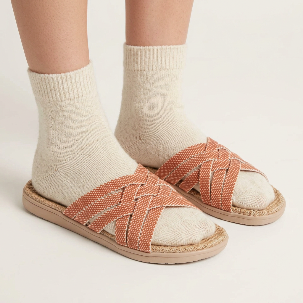 Matara - Triple cross sandal w/ jute sole