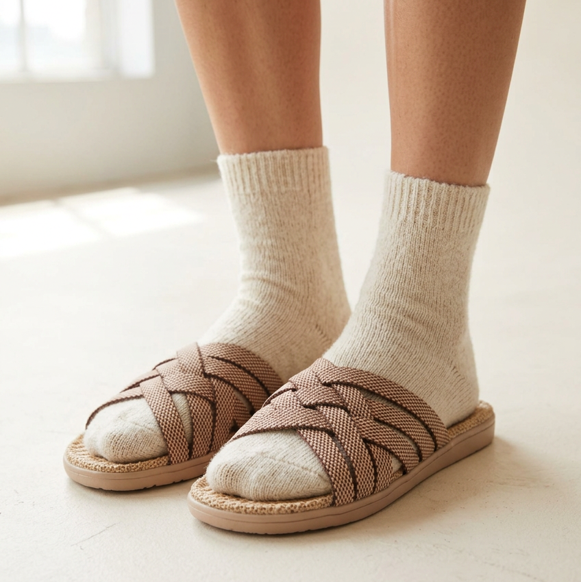 Matara - Triple cross sandal w/ jute sole