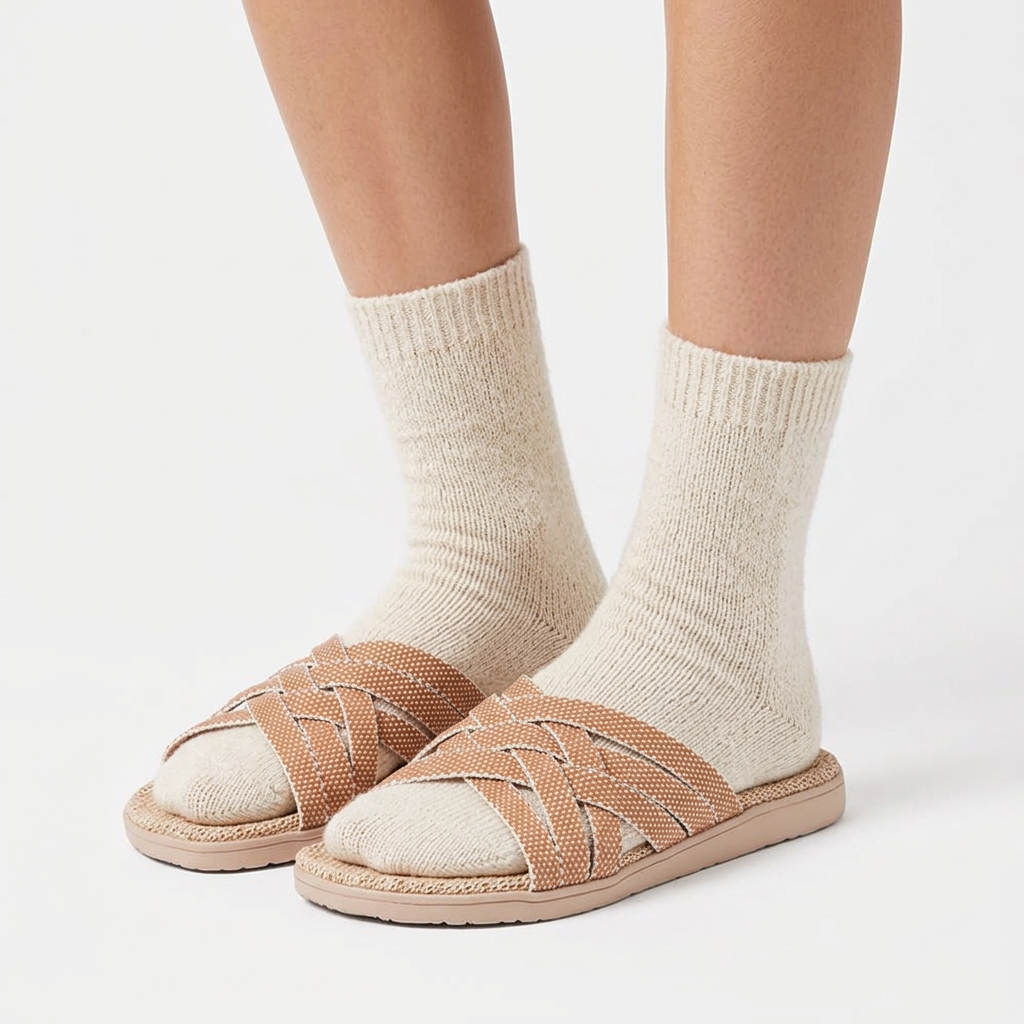 Matara - Triple cross sandal w/ jute sole