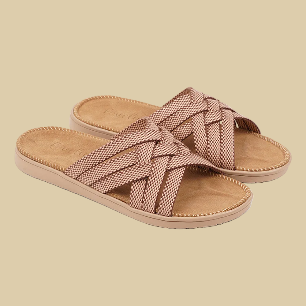 Mawalla - Soft suede sole & woven straps