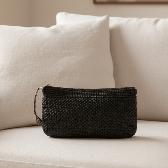 Meliso - Crochet raffia clutch