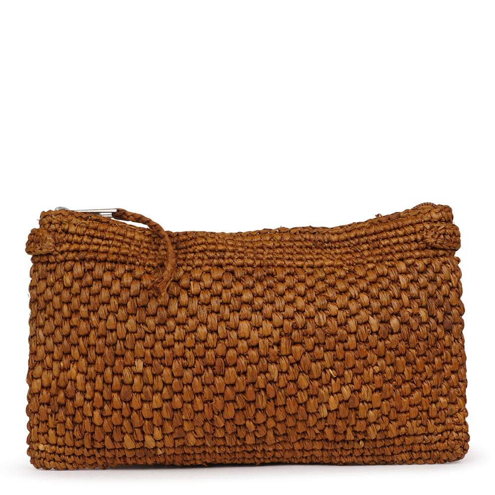 Lovelies - Meliso, the little charming clutch fashioned from luxurious raffia sourced from Madagascar.

Raffia, derived from the resilient leaves of the palm tree, is celebrated for its versatility and eco-conscious qualities, making it a sought-after material in the realm of fashion accessories.

Handcrafted with precision, raffia handbags epitomize a blend of casual sophistication, suitable for a myriad of occasions, be it a leisurely outing or a formal affair.