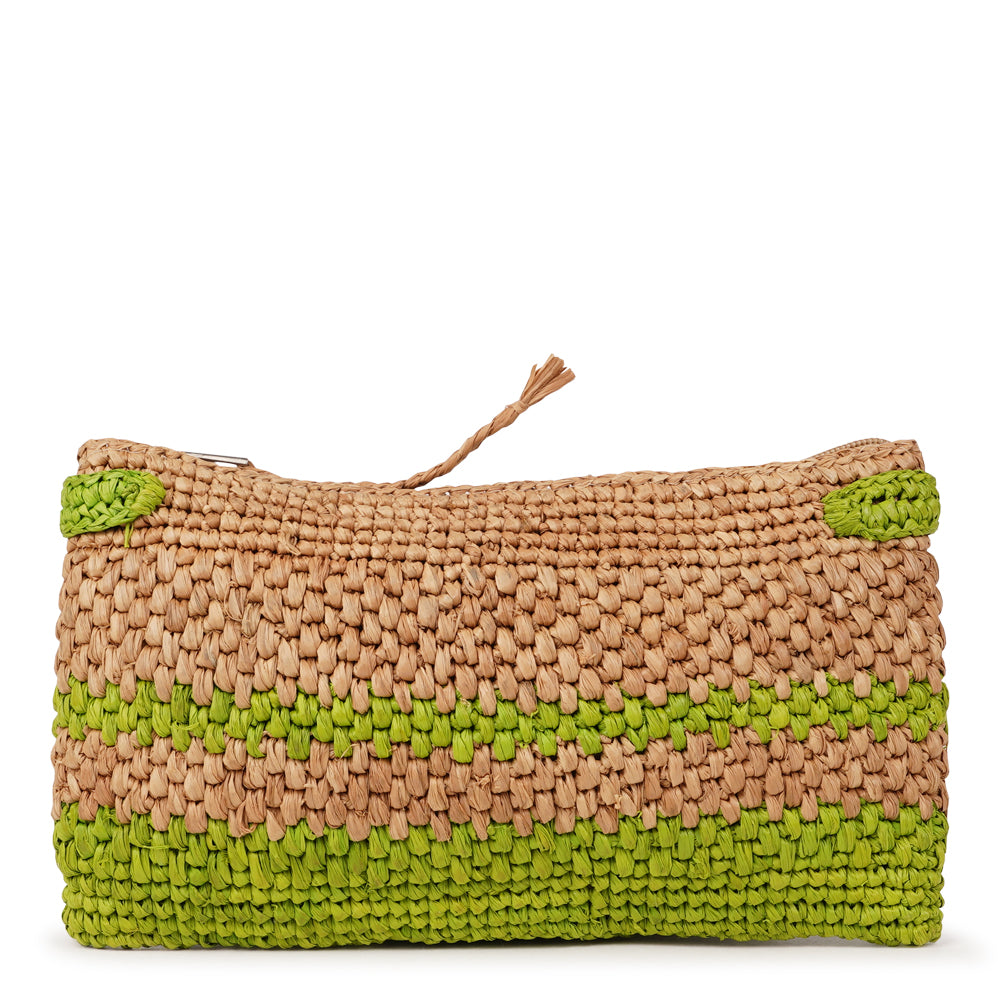 Lovelies Studio - Meliso, the little charming clutch fashioned from luxurious raffia sourced from Madagascar.
Raffia, derived from the resilient leaves of the palm tree, is celebrated for its versatility and eco-conscious qualities, making it a sought-after material in the realm of fashion accessories.

Handcrafted with precision, raffia handbags epitomize a blend of casual sophistication, suitable for a myriad of occasions, be it a leisurely outing or a formal affair. 