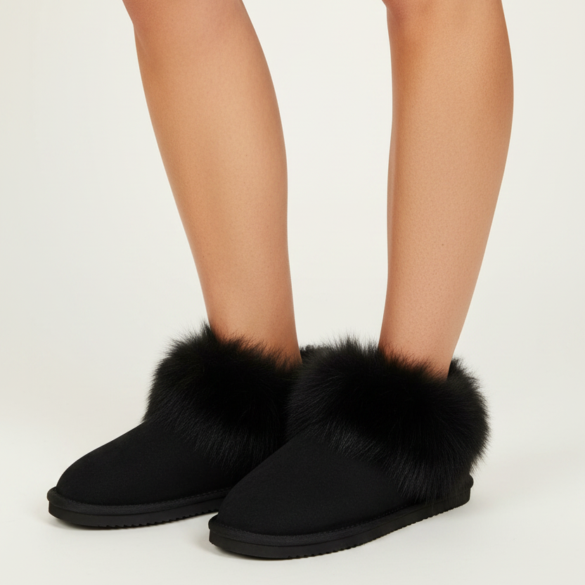Molde - Shearling Slippers with heel cap