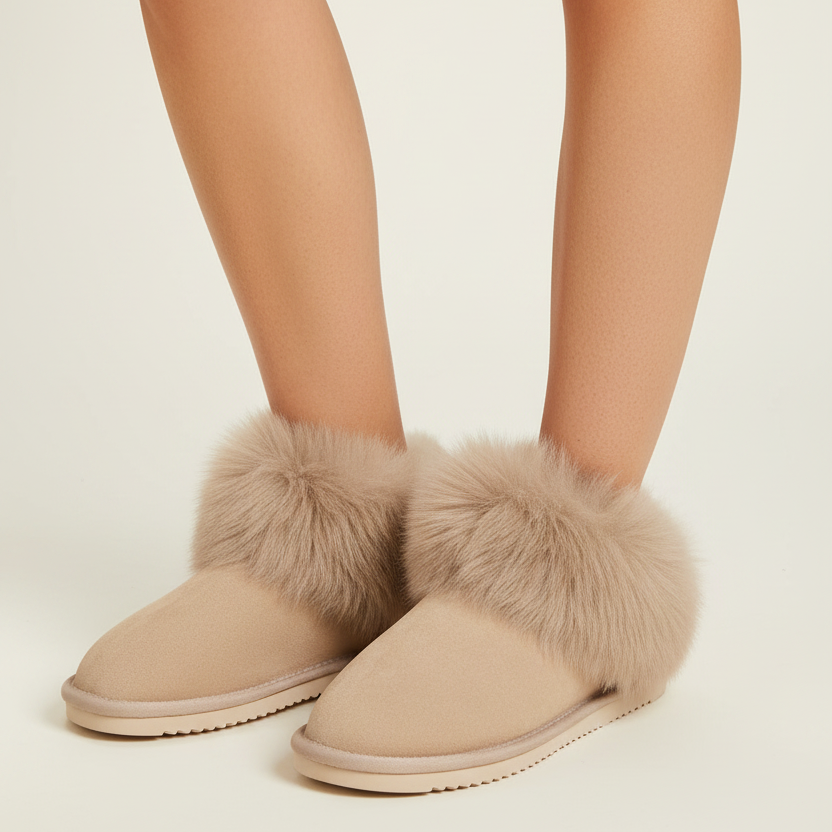 Molde - Shearling Slippers with heel cap