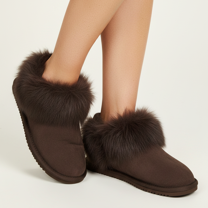 Molde - Shearling Slippers with heel cap