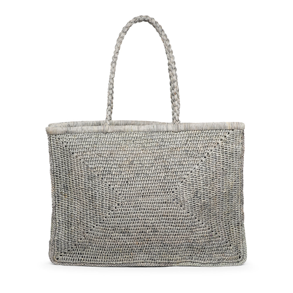 Morselli -  Woven raffia tote bag