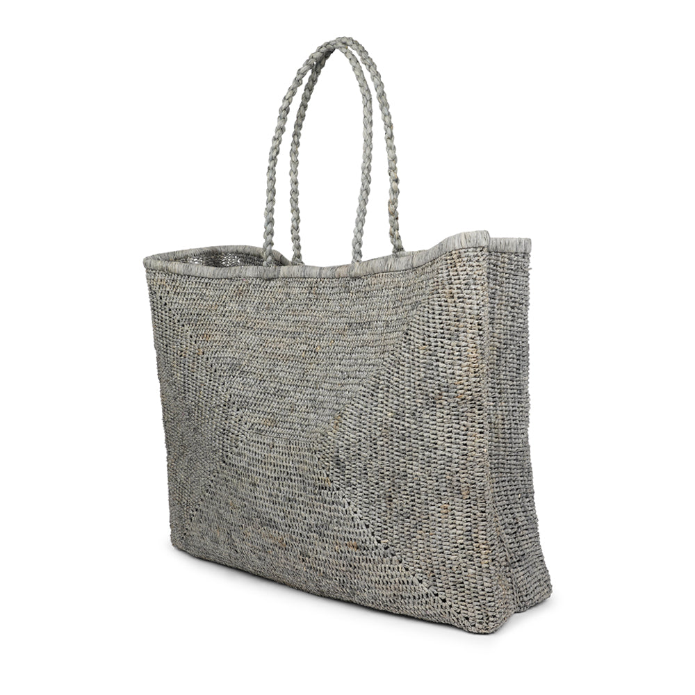 Morselli -  Crochet raffia tote bag