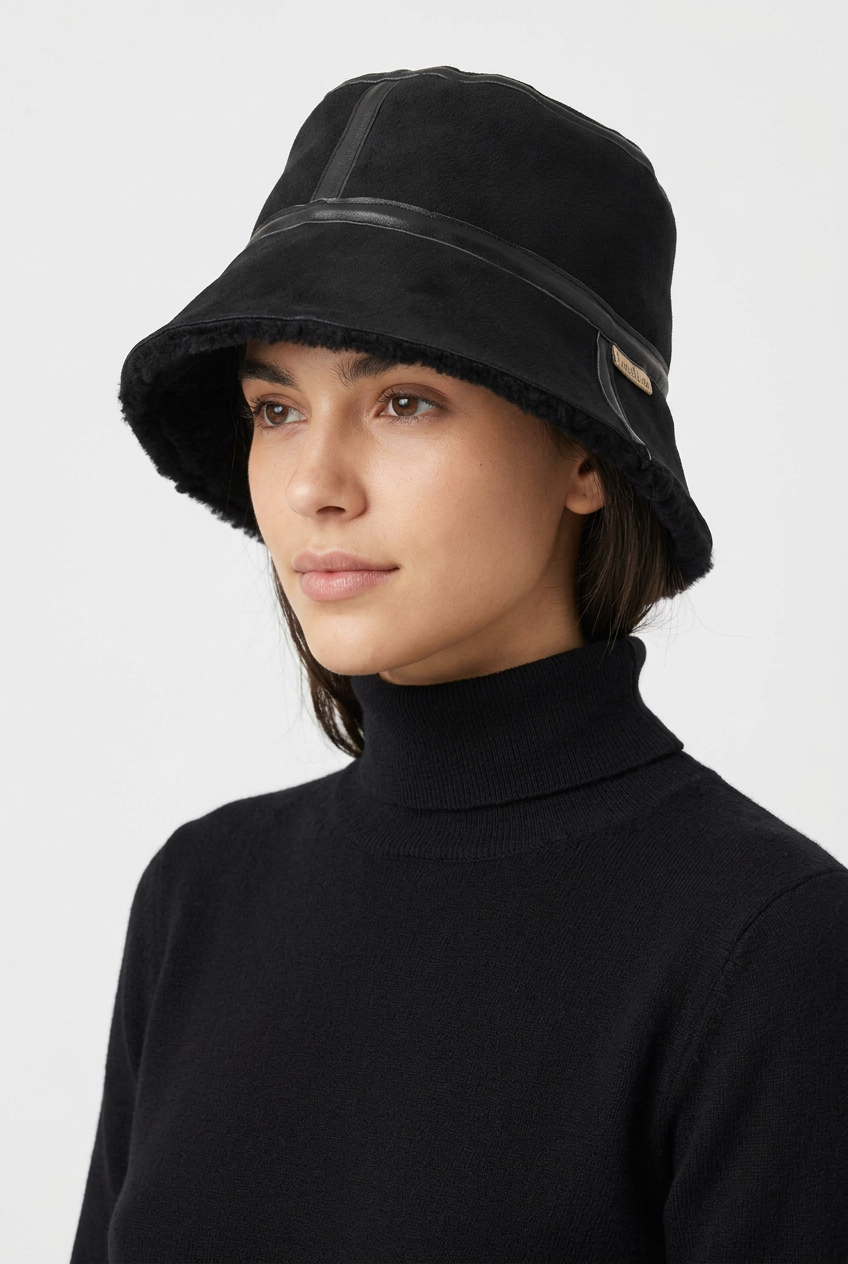 Nanga - Bonnet en peau lainée