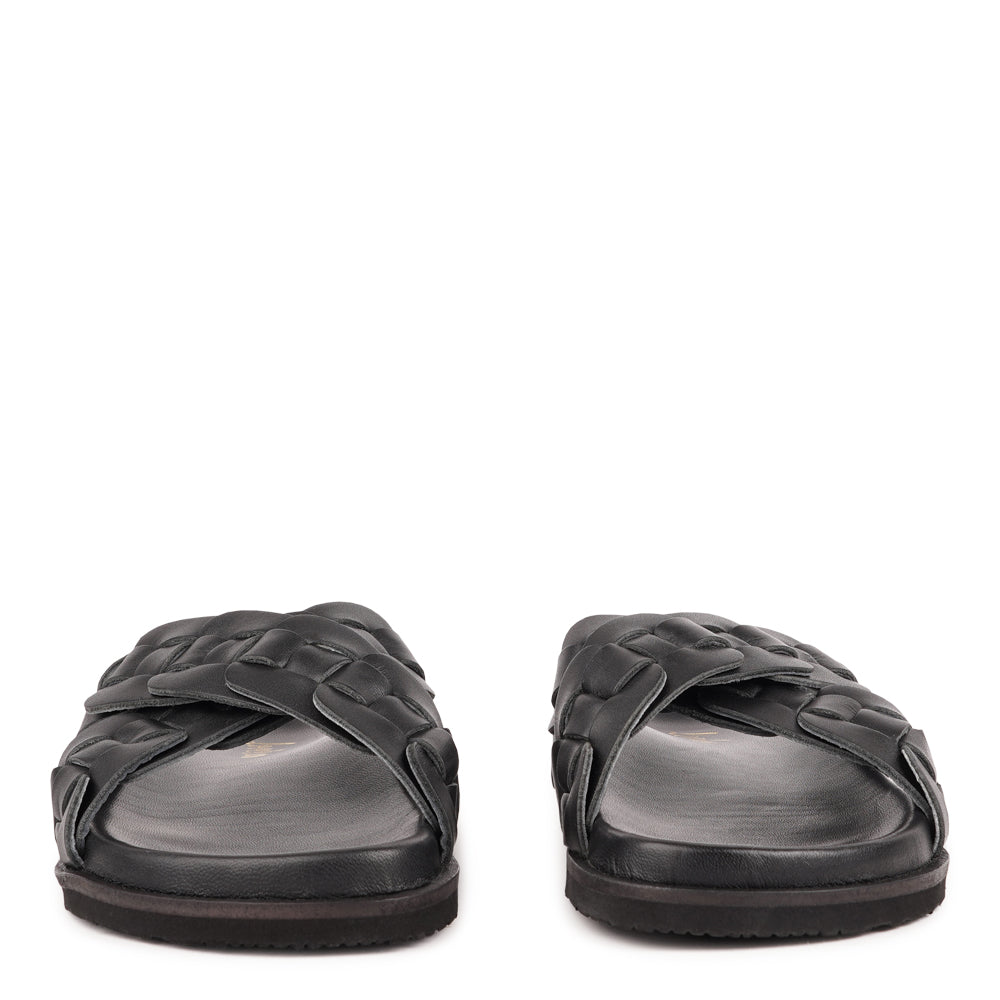 Naples - Crossing straps leather sandals