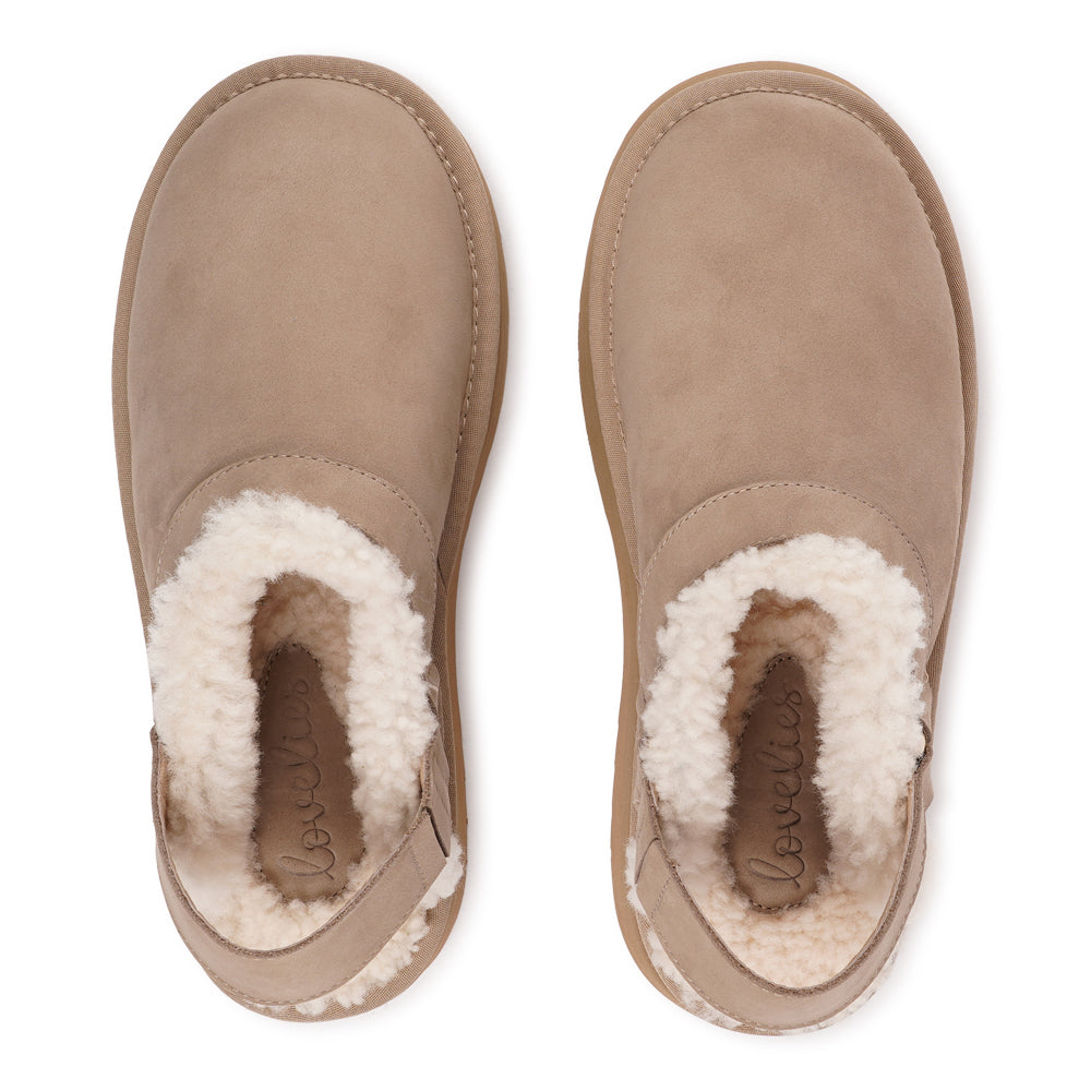 Orrido - Nubuck Mules with shearling
