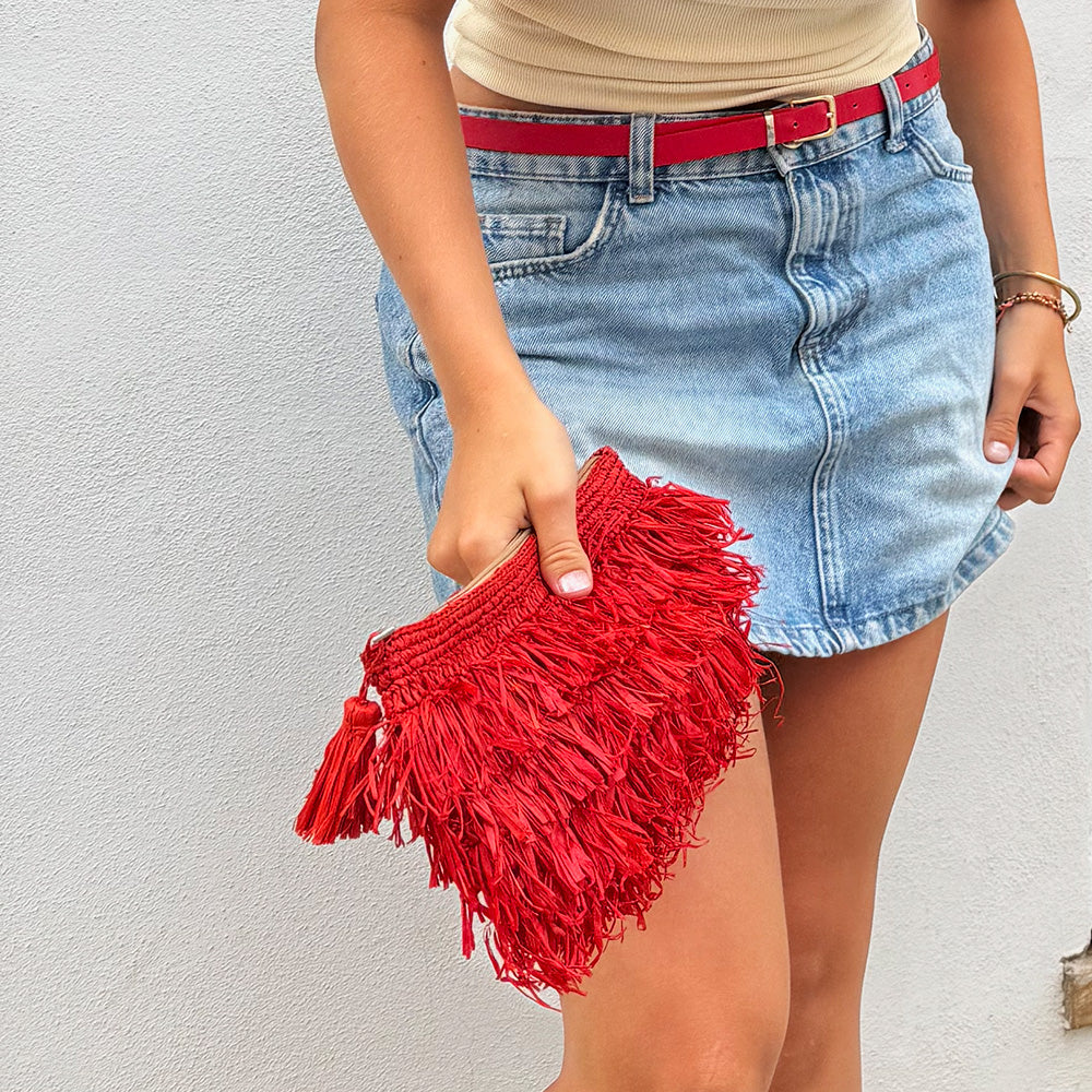 Palau - Crochet raffia clutch