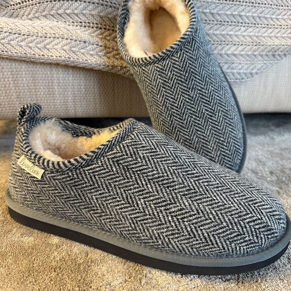 Palpana Wool - Closed Wool Slippers with Shearling Lining