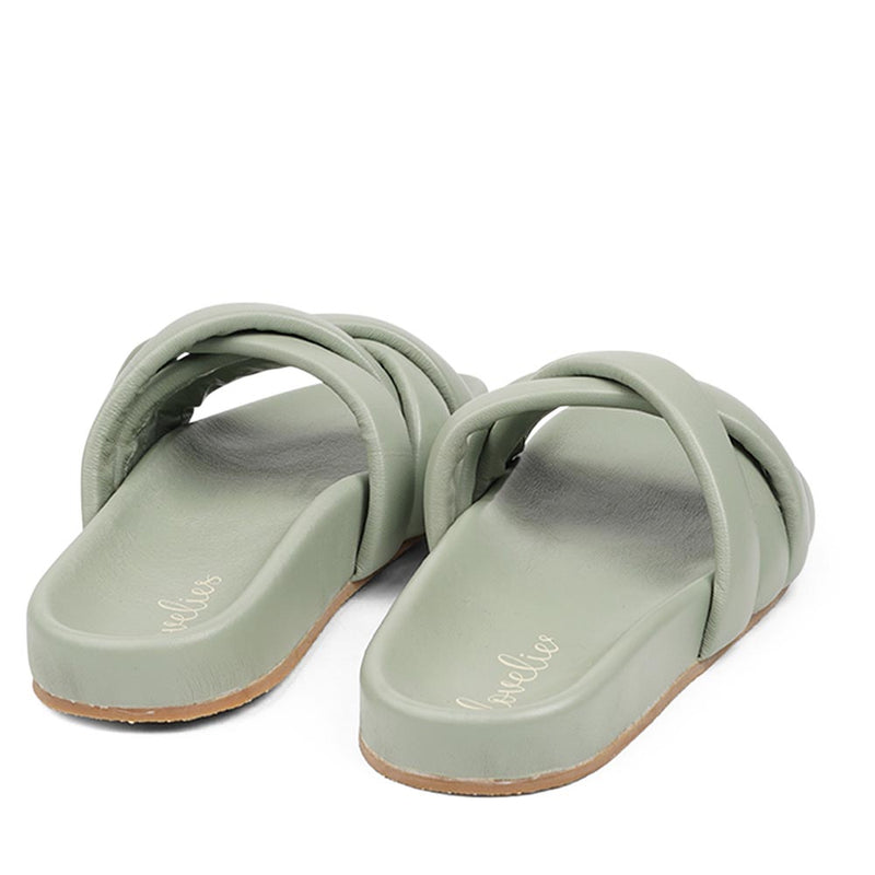 Lovelies Studio - These soft nappa leather sandals come with 4 puffy leather straps for the best fit, comfort and style  With its delicate and soft fabrics, you feel at ease and elegant at the same time. The easy to-go sandals will fit to your feminine dress or your summer jeans.