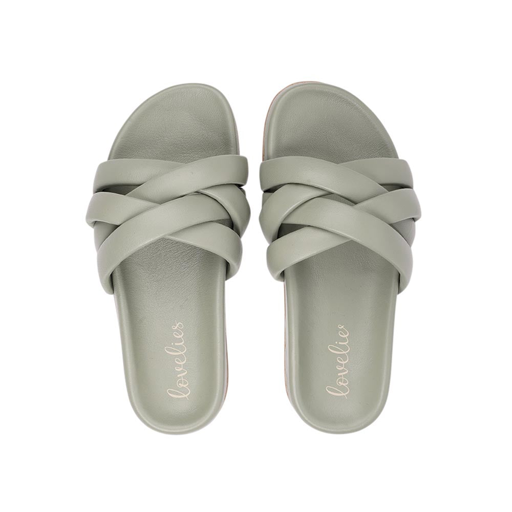 Lovelies Studio - These soft nappa leather sandals come with 4 puffy leather straps for the best fit, comfort and style  With its delicate and soft fabrics, you feel at ease and elegant at the same time. The easy to-go sandals will fit to your feminine dress or your summer jeans.