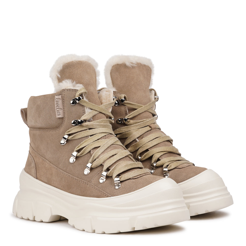 Pecol - Shearling boots with laces