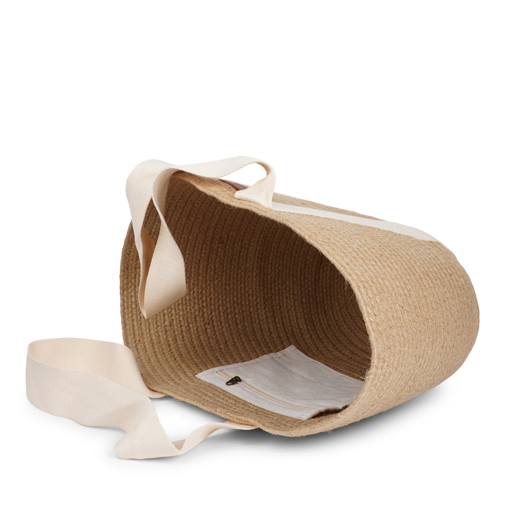 Lovelies Studio - Bring effortless style to your summer days with&nbsp;Peppino, our beautifully crafted beach bag made from natural jute. Lightweight yet durable, Peppino is designed to carry all your essentials while adding a touch of rustic elegance to any outfit.

The standout colorful handle brings a fun, vibrant twist to the bag’s natural texture, making it the perfect accessory for beach trips, market strolls, and sunny getaways. Spacious, stylish, and easy to pair with your favorite summer looks, Pep